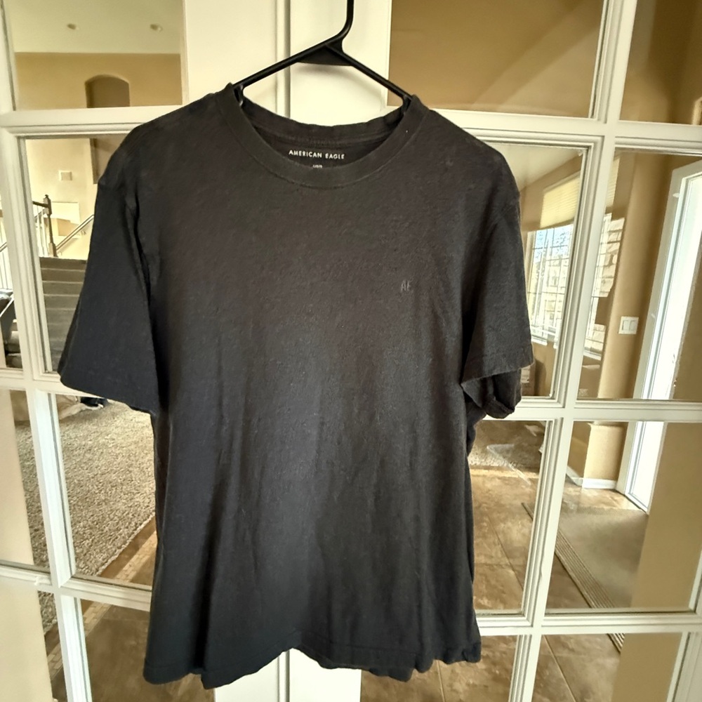 American Eagle Outfitters Men's Charcoal Tee